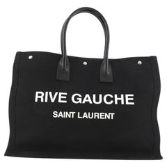 Saint Laurent Rive Gauche Shopper Tote Canvas Large