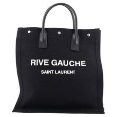 Saint Laurent Rive Gauche Shopper Tote Canvas Small
