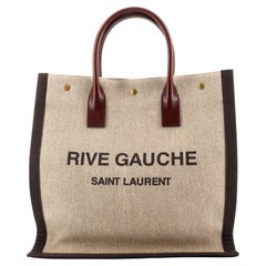 Saint Laurent Rive Gauche Shopper Tote Canvas Tall