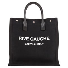Saint Laurent Rive Gauche Shopper Tote Canvas Tall