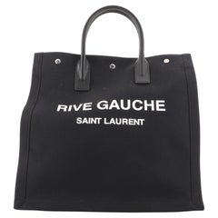 Saint Laurent Rive Gauche Shopper Tote Canvas Tall