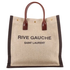 Saint Laurent Rive Gauche Shopper Tote Canvas Tall