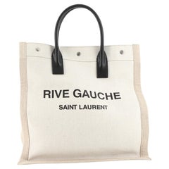 Saint Laurent Rive Gauche Shopper Tote Canvas Tall