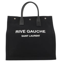 Saint Laurent Rive Gauche Shopper Tote Canvas Tall