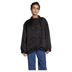 Saint Laurent Rive Gauche Silk Padded Black S/S 1987