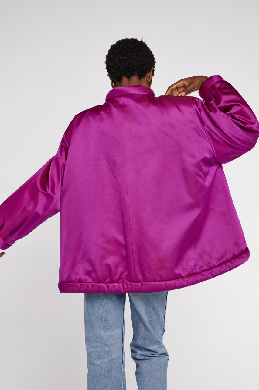 Saint Laurent Rive Gauche Seta Pad Fucsia P/E 1987 in vendita 1