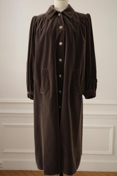 Saint Laurent Rive Gauche – Velvet Coat dating from the 1970s