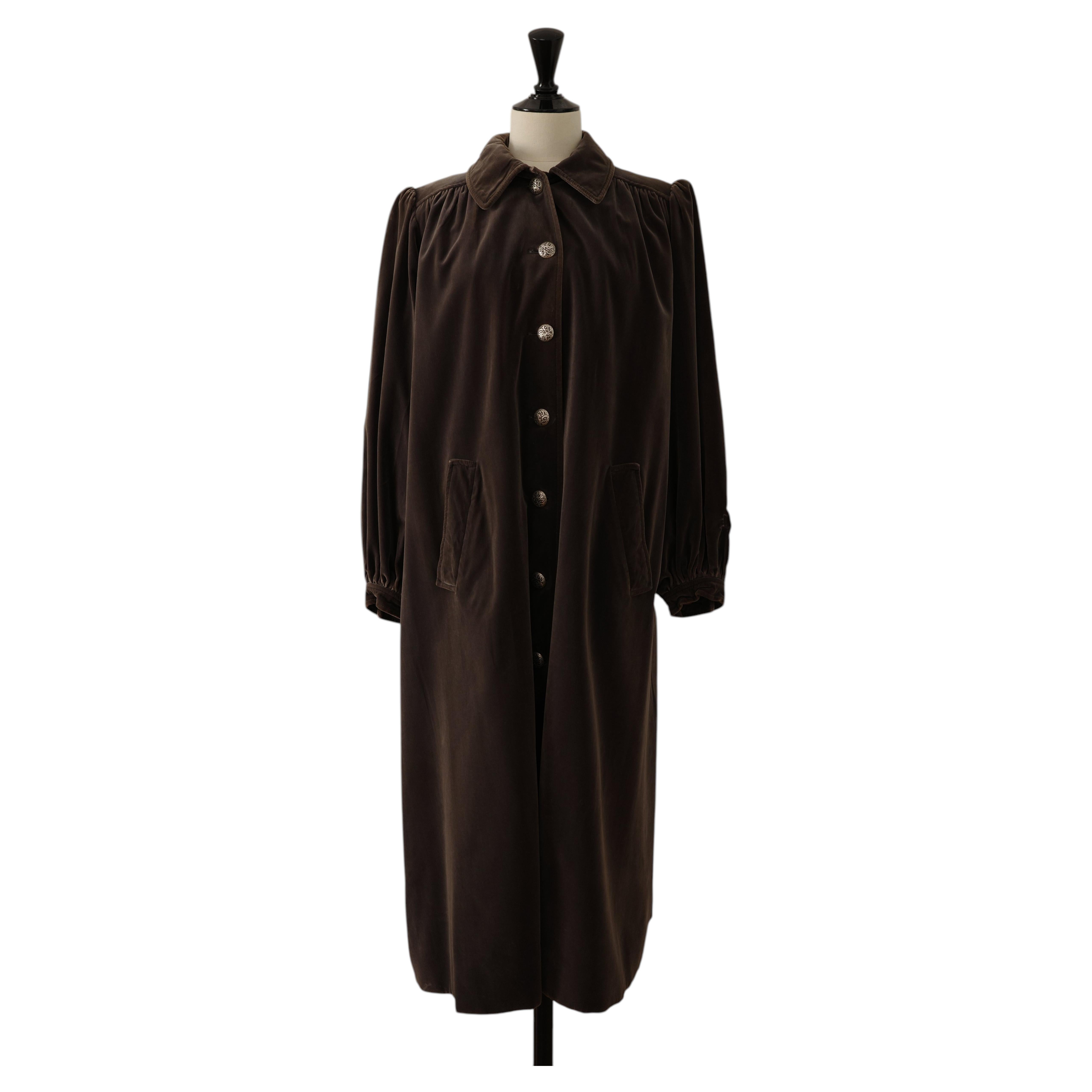 Saint Laurent Rive Gauche – Velvet Coat dating from the 1970s