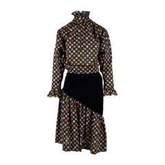 Saint Laurent Rive Gauche Vintage Flower Printed Set - '70s