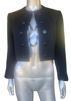 Veste noire collection russe Rive Gauche de Saint Laurent, pièce de collection à collectionner
