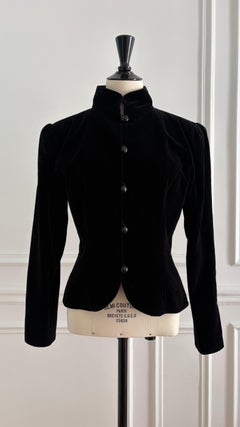 Saint Laurent Rive Gauche Vintage Velvet Jacket 1970s