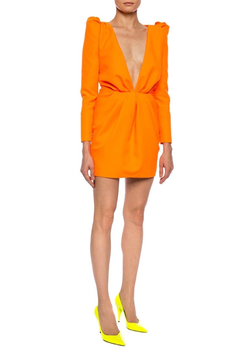 knee length dresses for ladies Size Medium, Rita One Sleeve Sequin Mini Dress - Burnt Orange main image 1