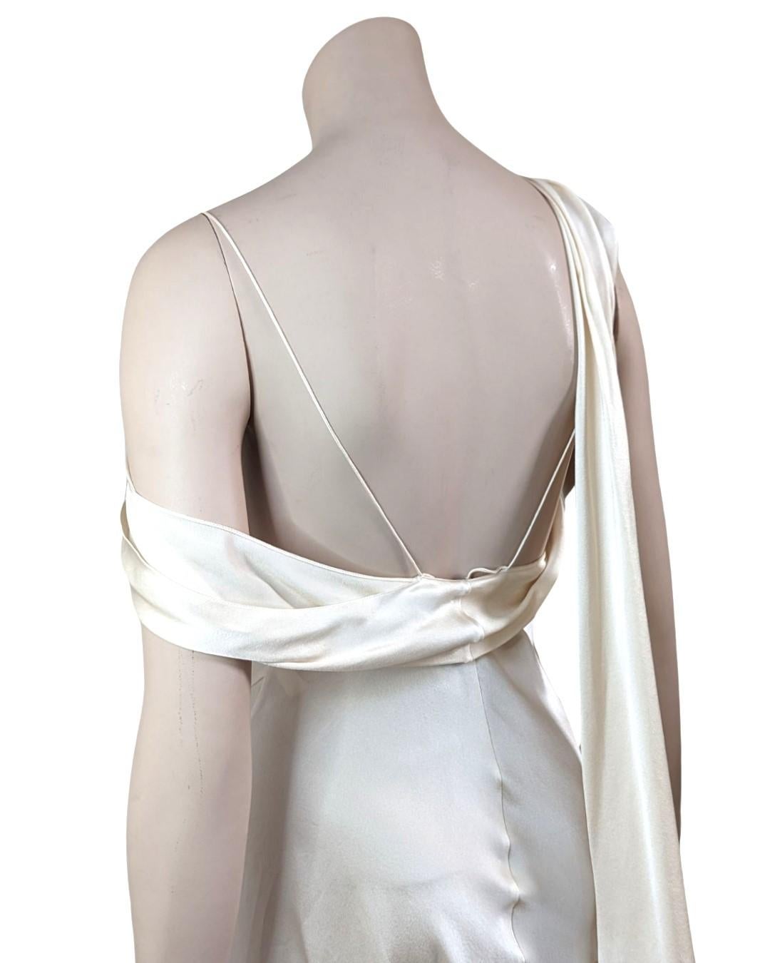Saint Laurent S/S2016 - Robe asymétrique en soie Hedi Slimane Bon état - En vente à GOUVIEUX, FR