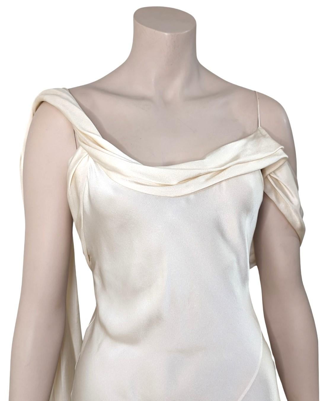 Women's Saint Laurent S/S2016 Asymmetric Silk Dress by Hedi Slimane For Sale