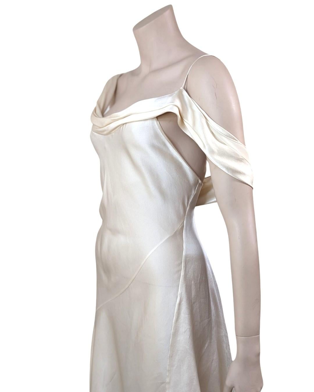 Saint Laurent S/S2016 Asymmetric Silk Dress by Hedi Slimane For Sale 3
