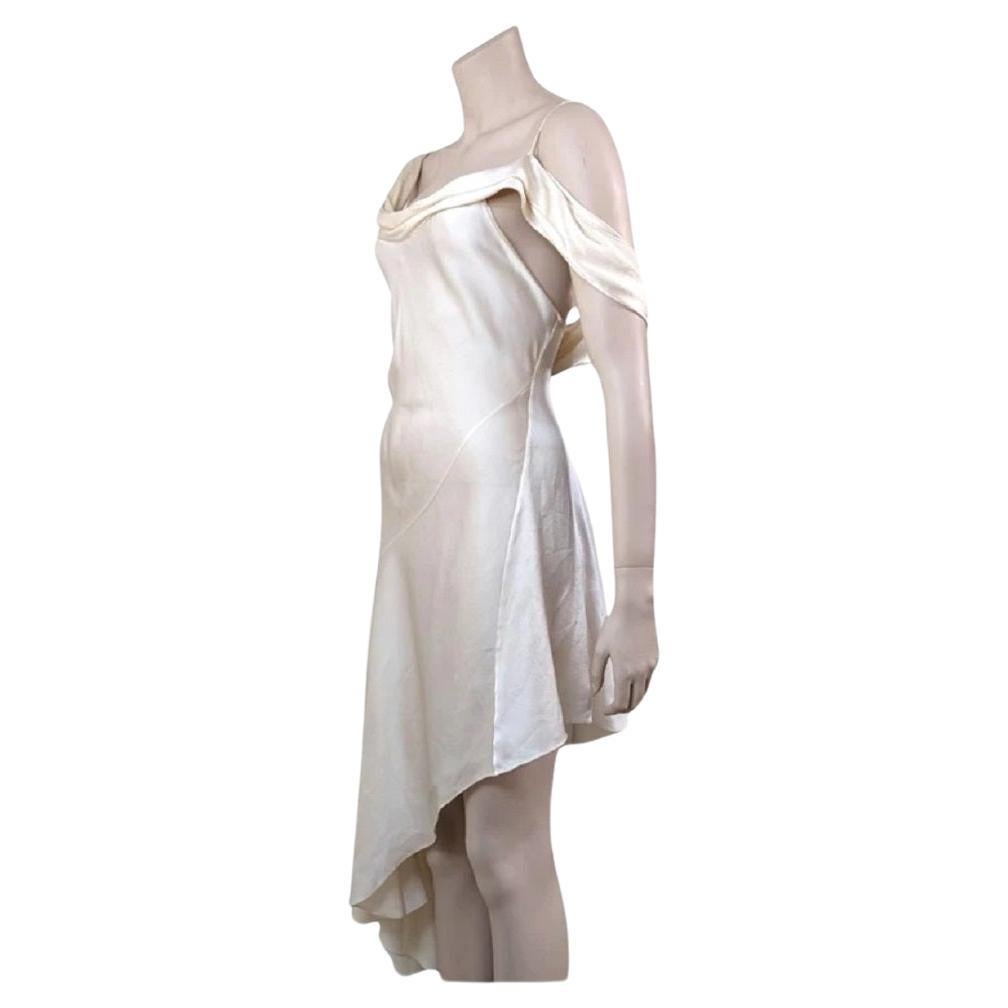 Saint Laurent S/S2016 Asymmetric Silk Dress by Hedi Slimane For Sale