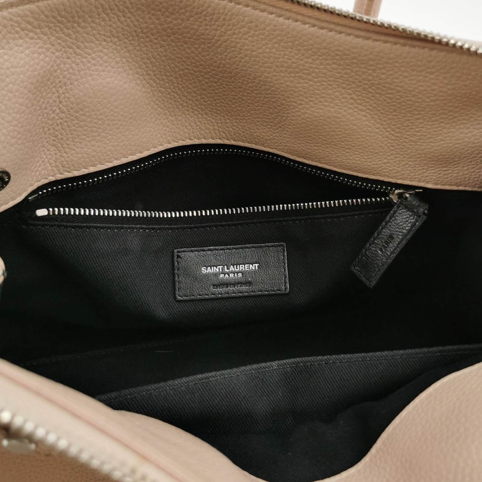 Saint Laurent Sac De Jour Baby Beige Leather Handbag 3
