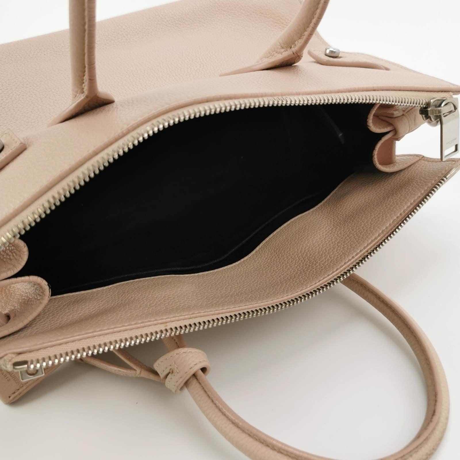 Saint Laurent Sac De Jour Baby Beige Leather Handbag 4