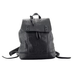 Sac à dos Saint Laurent Sac de Jour en cuir gaufré python Moyen
