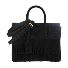 Saint Laurent Sac de Jour Bag Fringe Suede Nano