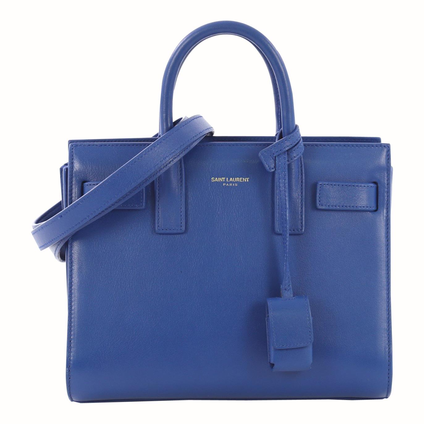 Saint Laurent Blue Bag - 8 For Sale on 1stDibs | blue ysl