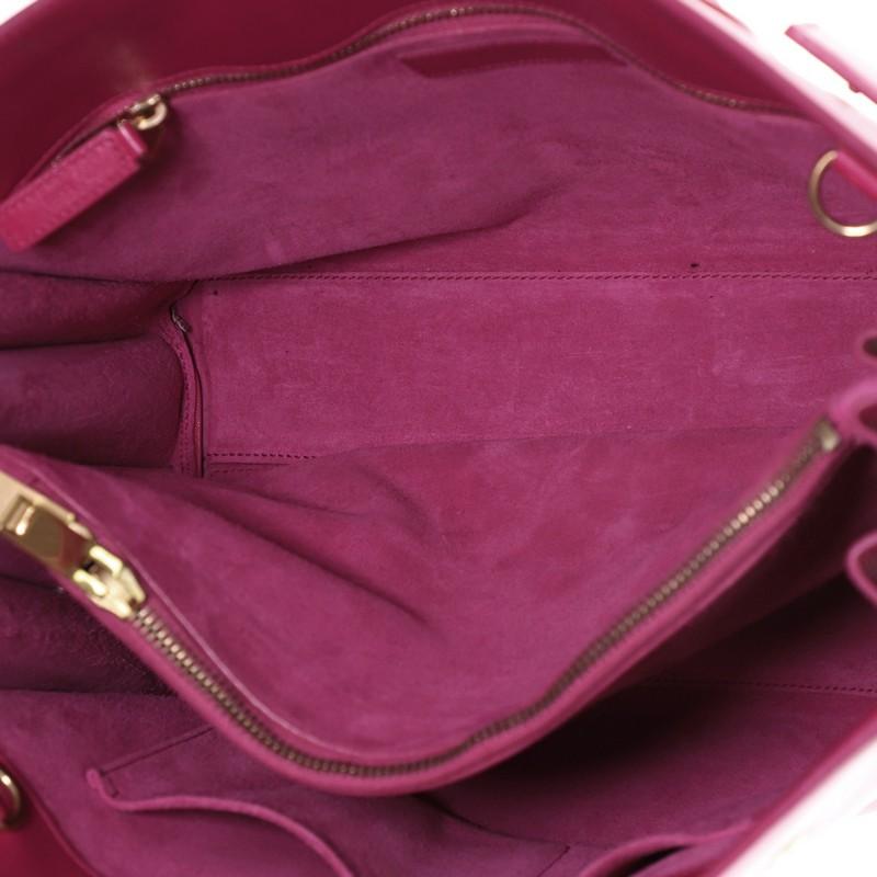 Pink Saint Laurent Sac De Jour Bag Leather Small 