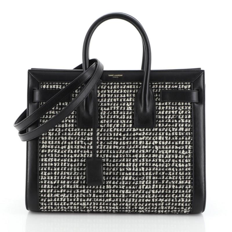 ysl tweed bag