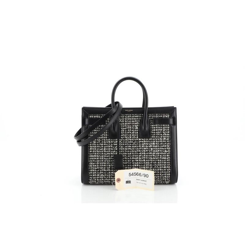 Saint Laurent Sac de Jour Bag Tweed and Leather Small at 1stDibs | ysl ...