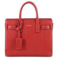 Saint Laurent Sac de Jour Handbag Leather Nano