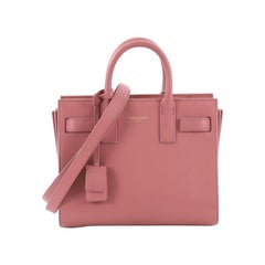 Used Saint Laurent Sac de Jour Handbag Leather Nano