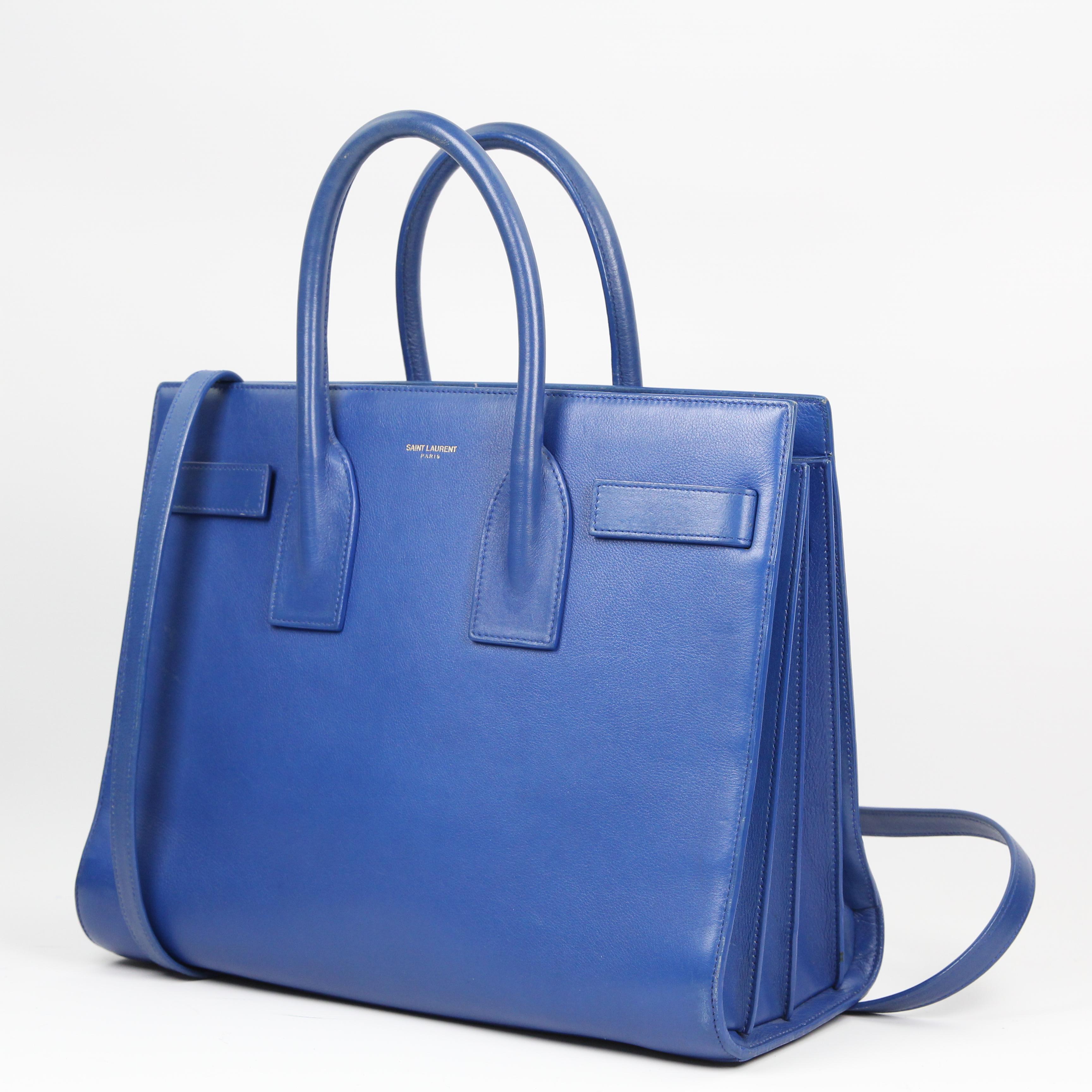 Saint Laurent Sac de Jour leather handbag For Sale 4