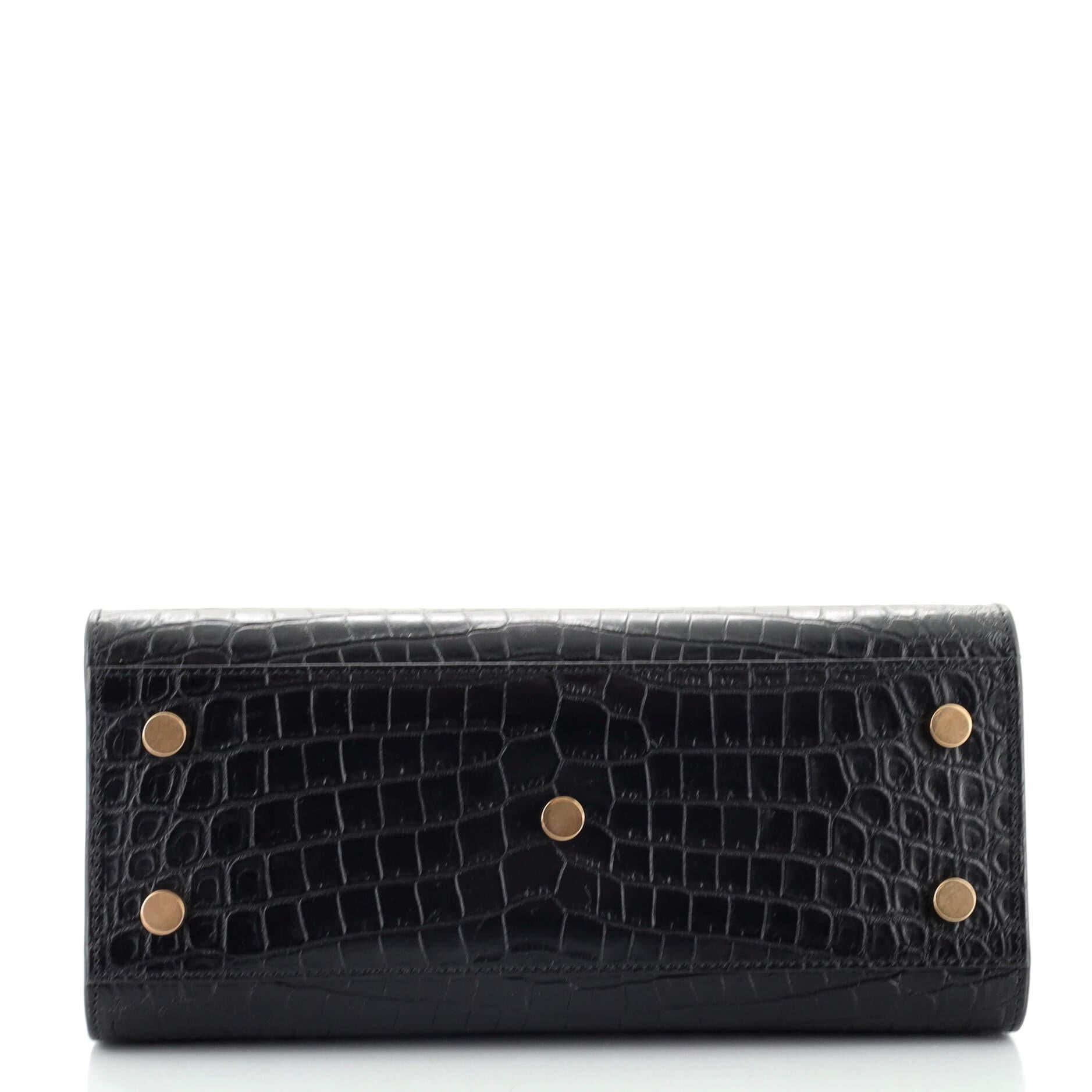 Saint Laurent Sac de Jour NM Tasche Krokodil geprägtes Leder Baby für Damen oder Herren