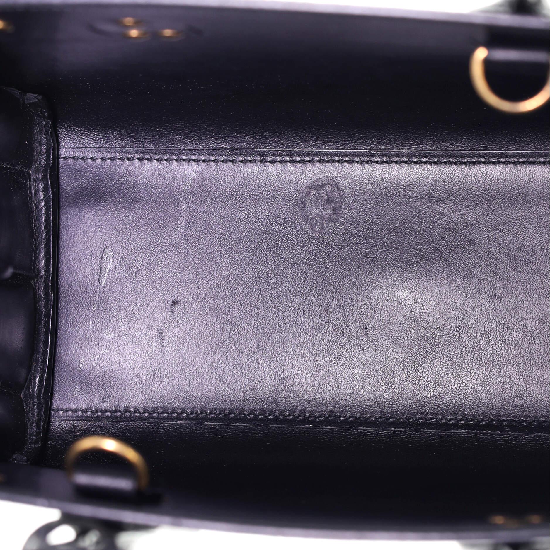 Saint Laurent Sac de Jour NM Tasche Krokodil geprägtes Leder Baby 1