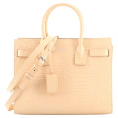 Saint Laurent Sac de Jour NM Sac en cuir embossé crocodile Baby