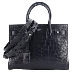 Sac de Jour NM en cuir embossé crocodile Baby Saint Laurent