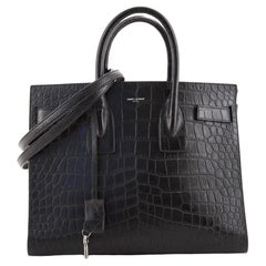 Saint Laurent Sac de Jour NM Sac en cuir gaufré crocodile petit modèle
