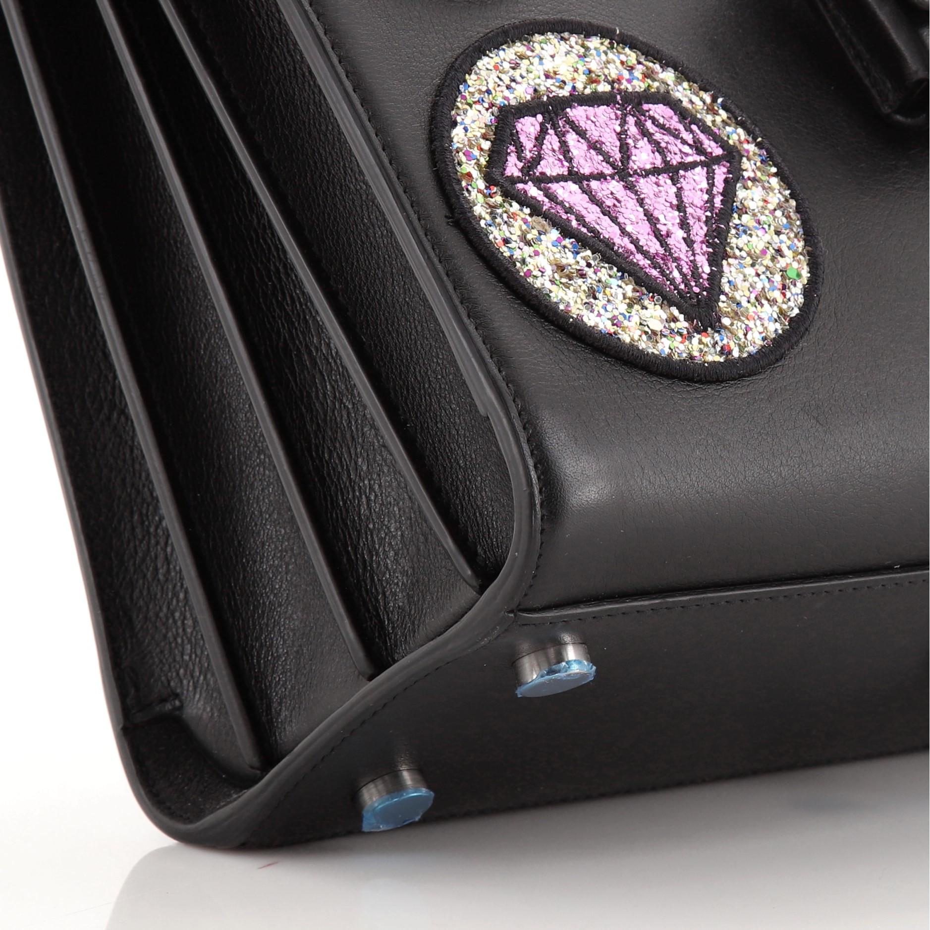 Saint Laurent Sac de Jour NM Bag Patch Embellished Leather Baby 1