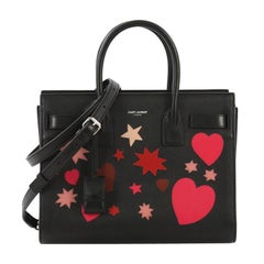 Saint Laurent Sac de Jour NM Bag Patch Embellished Leather Baby