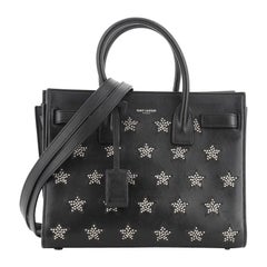Saint Laurent Sac De Jour NM Bag Patch Embellished Leather Baby