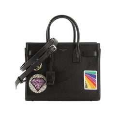 Saint Laurent Sac De Jour NM Bag Patch Embellished Leather Baby