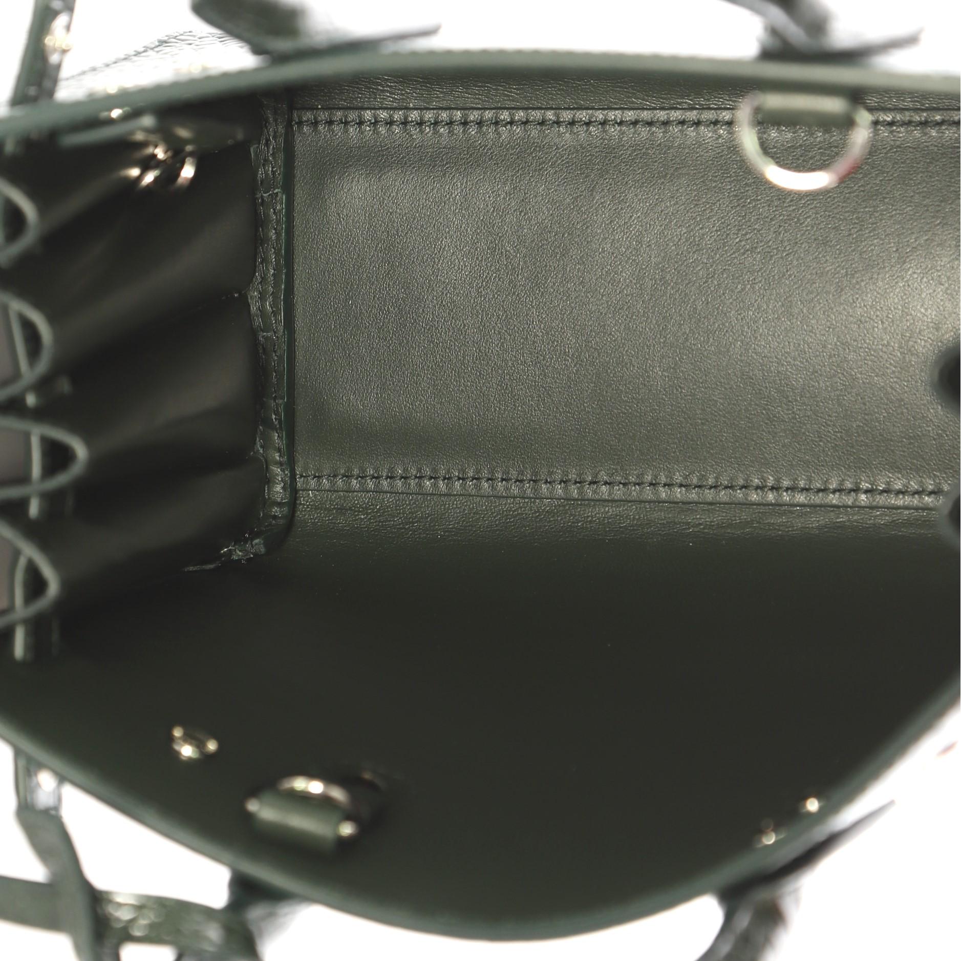 Saint Laurent Sac de Jour NM Handbag Crocodile Embossed Leather Nano 1