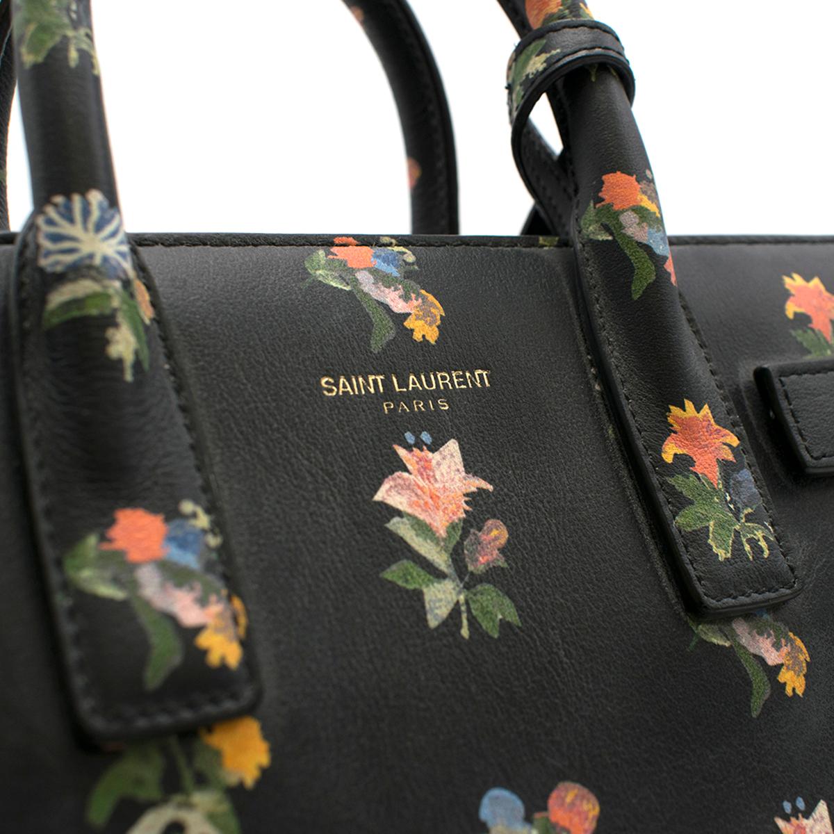 Women's Saint Laurent Sac de Jour Prairie Floral Nano Bag
