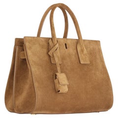 Saint Laurent Sac de Jour Shoulder Bag — Brown