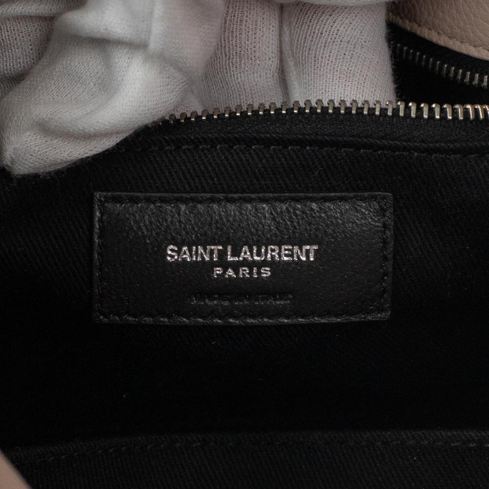 SAINT LAURENT Sac de jour Shoulder bag in Pink Leather In New Condition In Clichy, FR