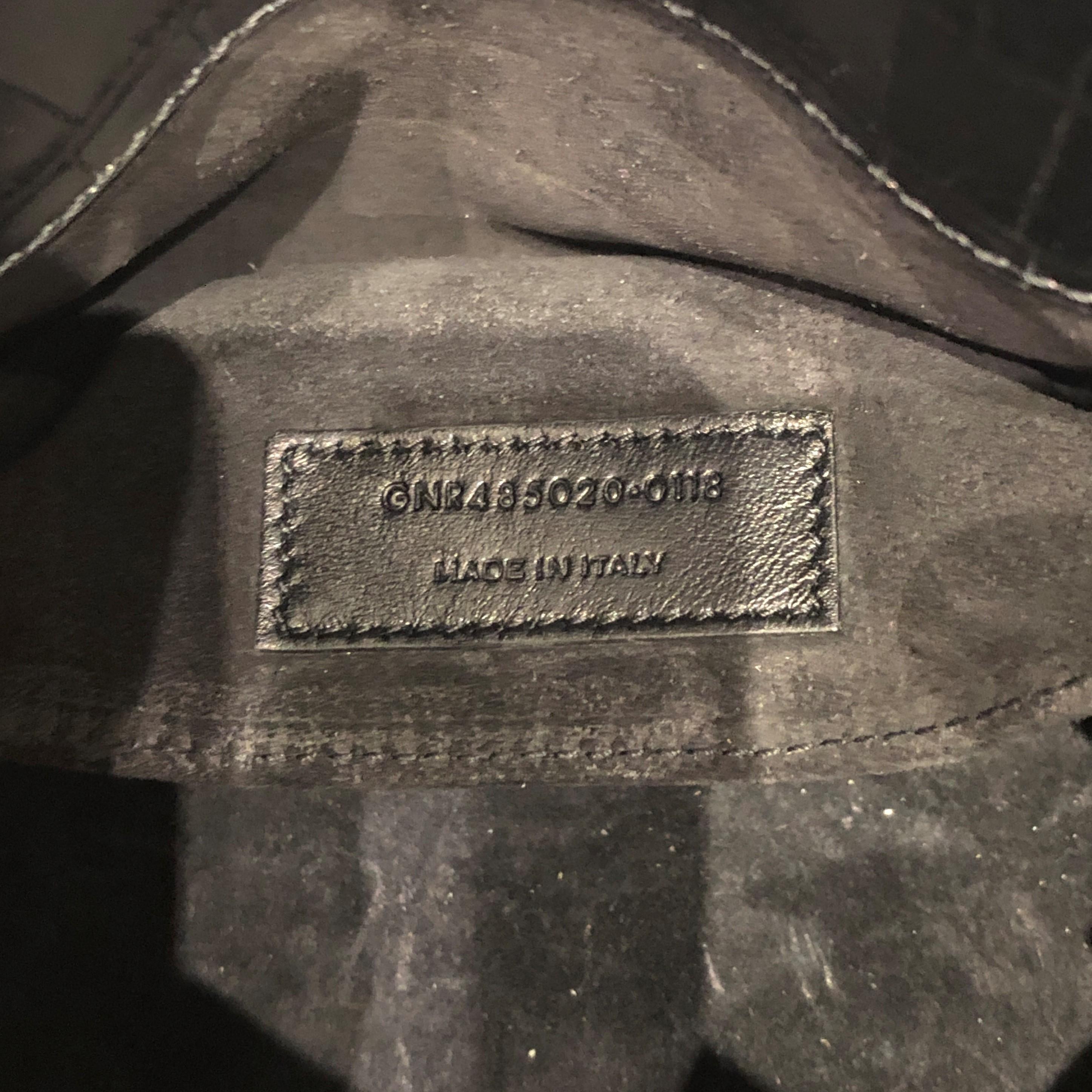 Saint Laurent Sac de Jour Souple Bag Crocodile Embossed Leather Nano 2