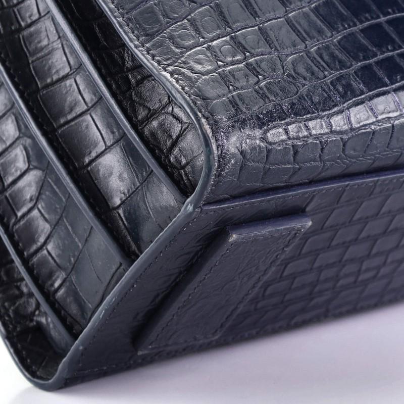 Saint Laurent Sac de Jour Souple Tasche Krokodil geprägtes Leder Klein 2