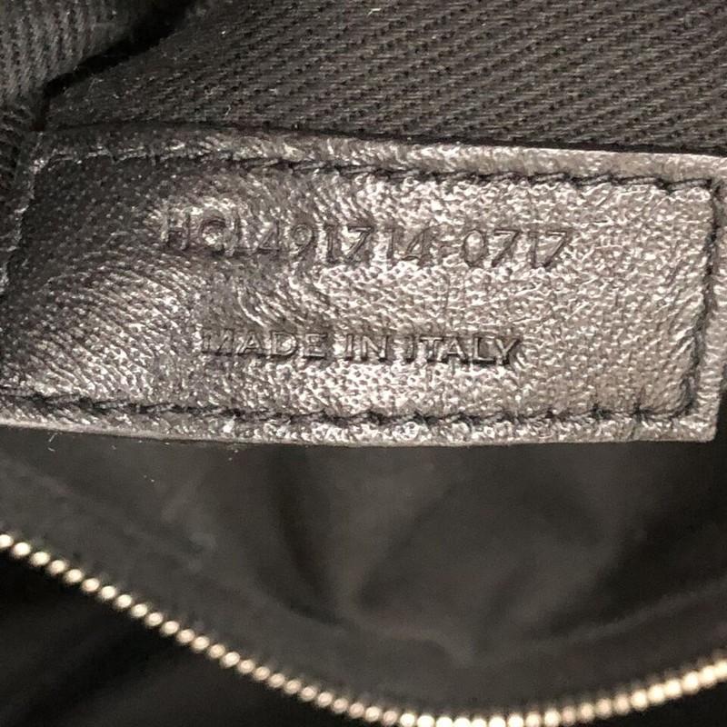 Saint Laurent Sac de Jour Souple Duffle Bag Cracked Shiny Leather 36H Bon état à NY, NY