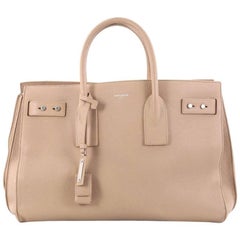 Saint Laurent Sac de Jour Souple Handbag Leather Large