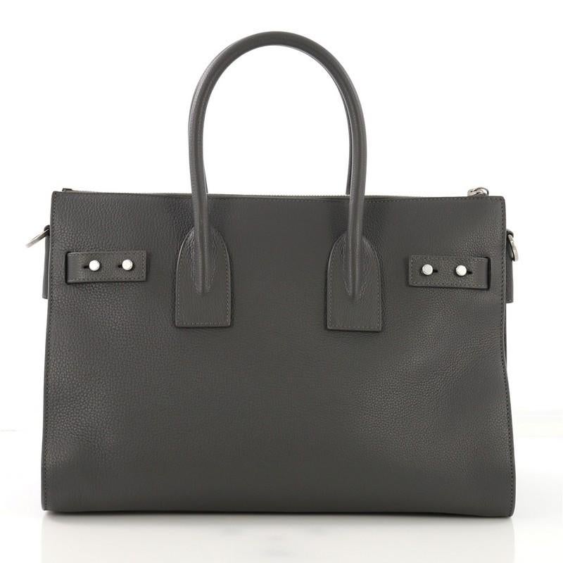 Saint Laurent Sac de Jour Souple Zip Tote Leather Small In Excellent Condition In NY, NY