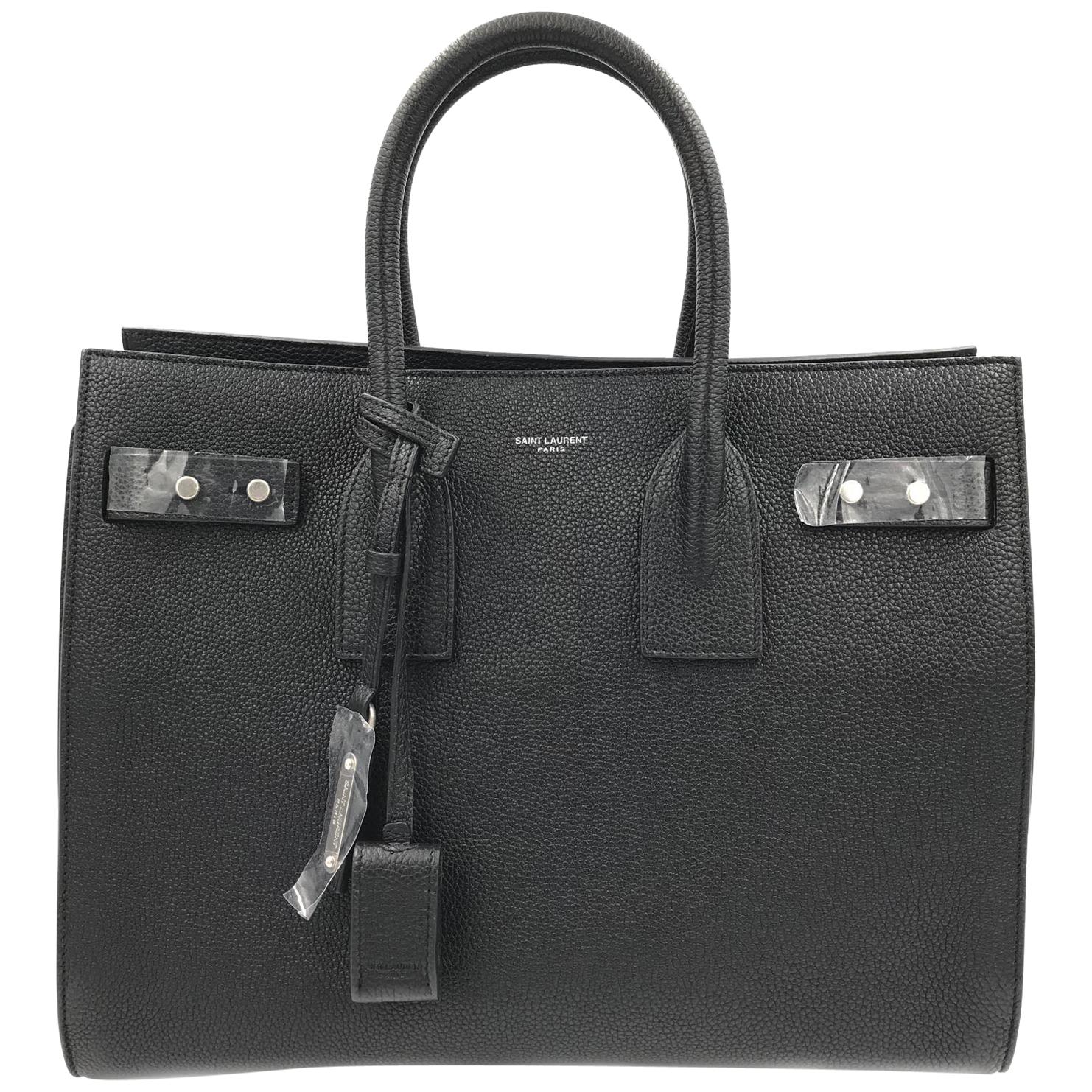 Saint Laurent Sac de Jour Tote Black Leather Ladies Handbag 464960DT10